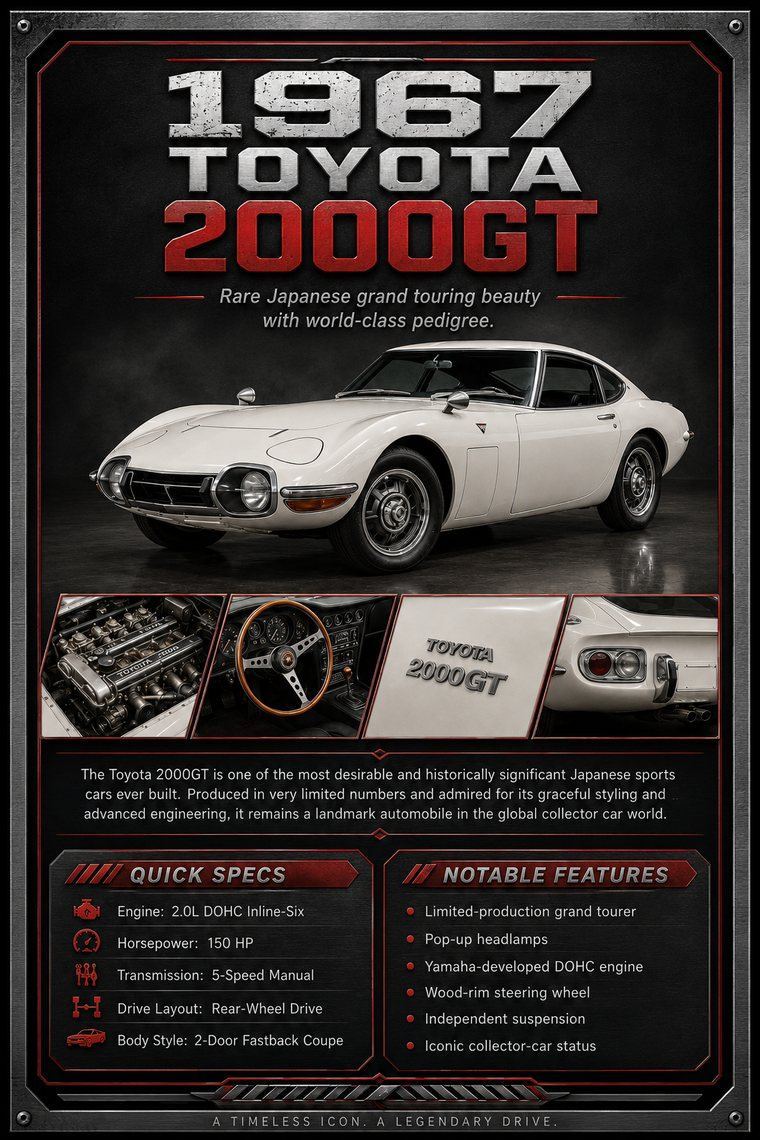 1967 Toyota 2000GT custom show car display board